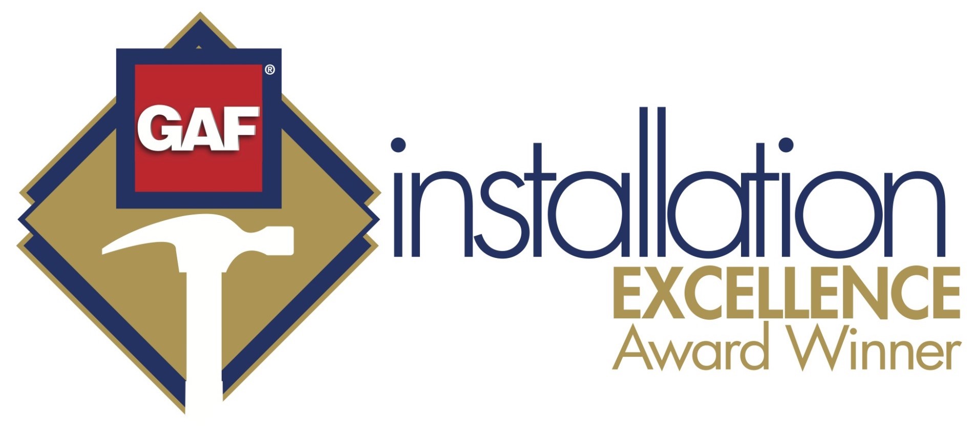 gaf installation excellence logo