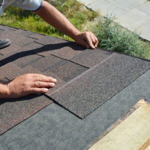 Placing a shingle