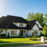 A beautiful home with a new roof.